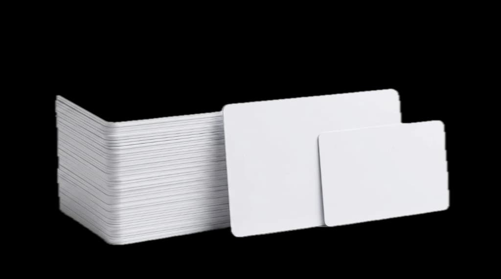 Oversized Blank White PVC Cards – 3.5" × 5.5"